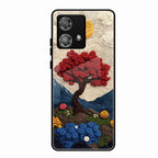 Eternal Nature Tapestry Glass Case For Motorola Edge 40 5G