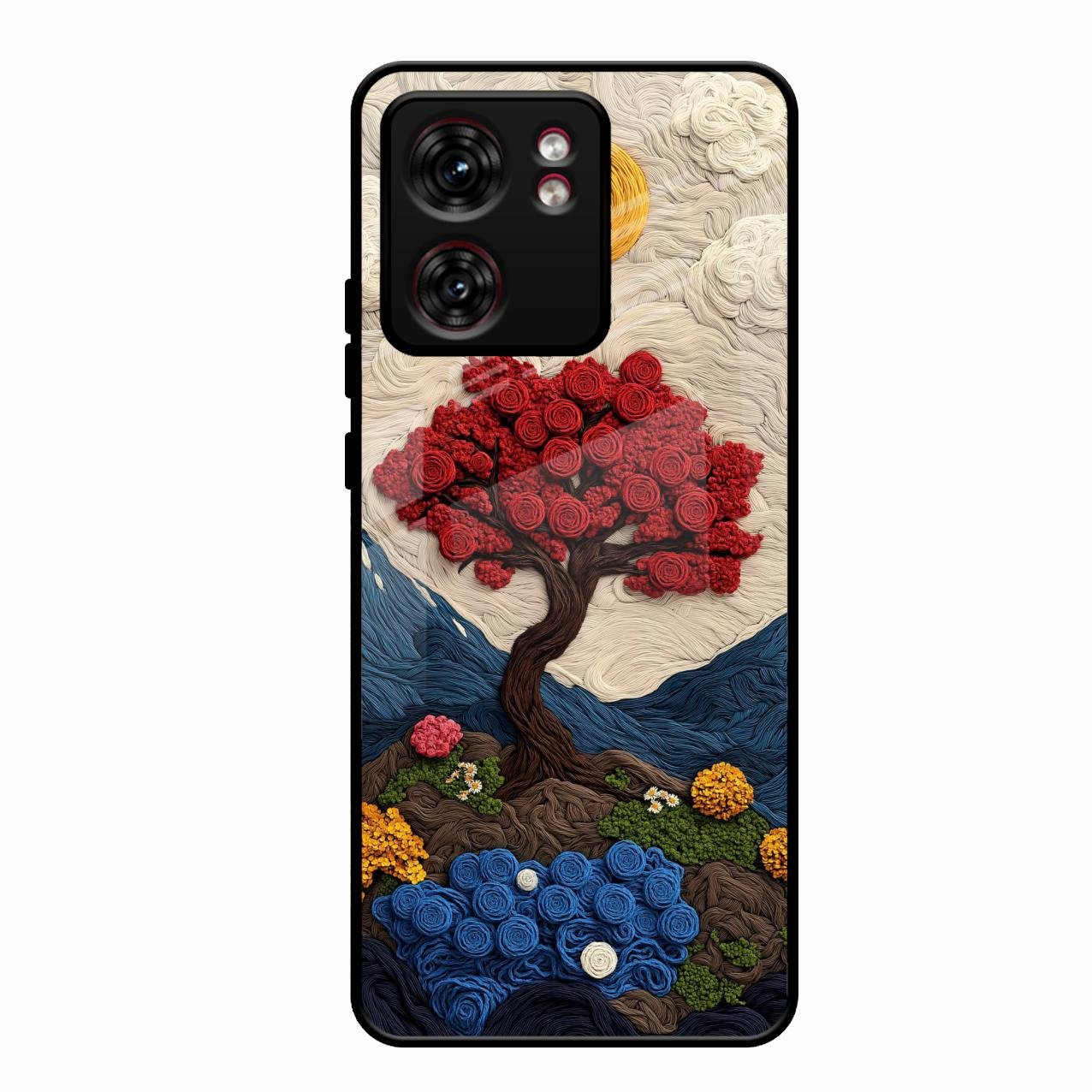 Eternal Nature Tapestry Glass Case For Motorola Edge 40