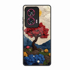 Eternal Nature Tapestry Glass Case For Motorola Edge 50 Fusion 5G