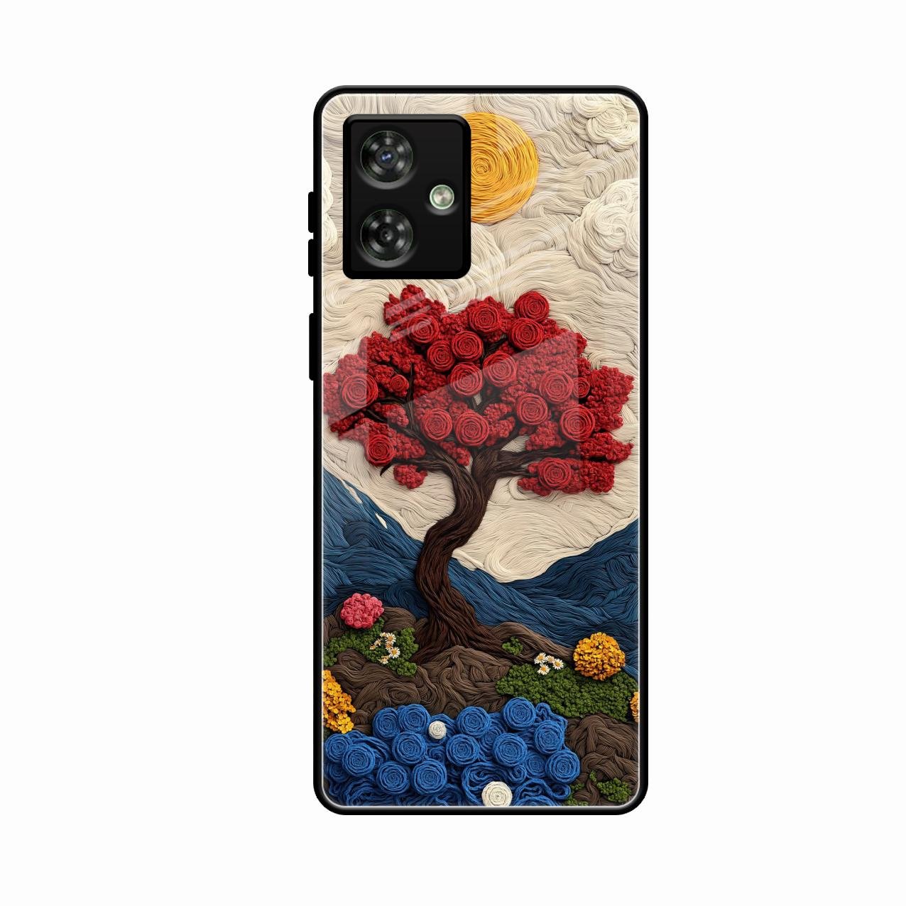 Eternal Nature Tapestry Glass Case For Motorola G54 5G