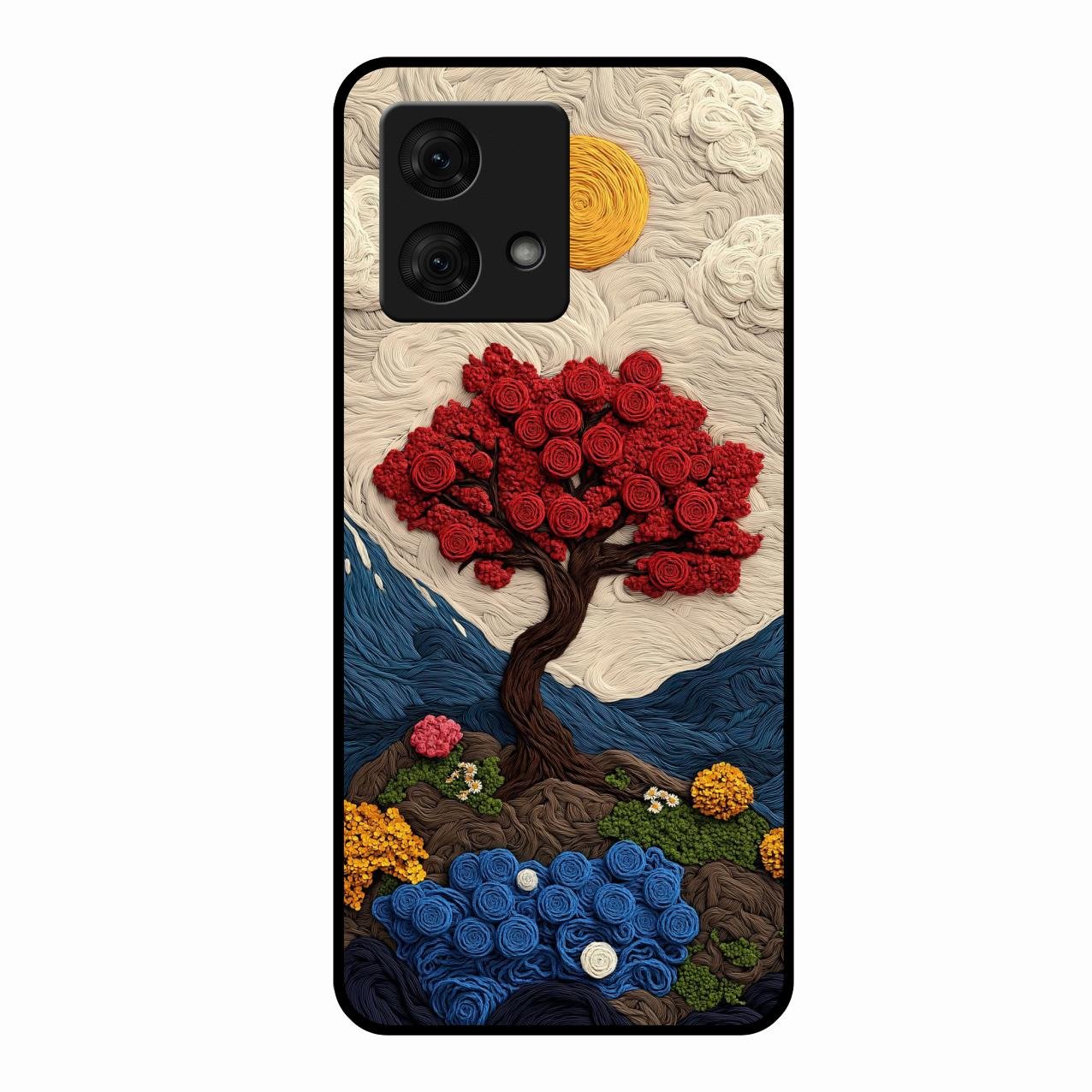 Eternal Nature Tapestry Glass Case For Motorola g84 5G