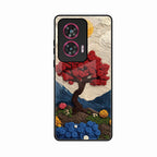 Eternal Nature Tapestry Glass Case For Motorola G85 5G