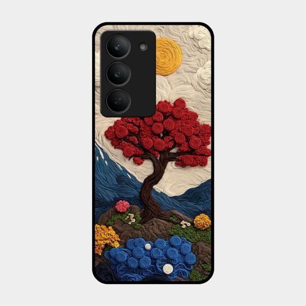 Eternal Nature Tapestry Glass Case For Realme 14X 5G
