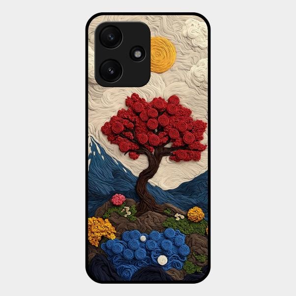 Eternal Nature Tapestry Glass Case For Redmi 12 5G