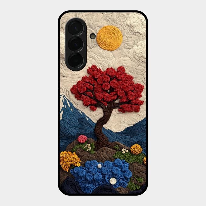 Eternal Nature Tapestry Glass Case For Samsung Galaxy A36 5G