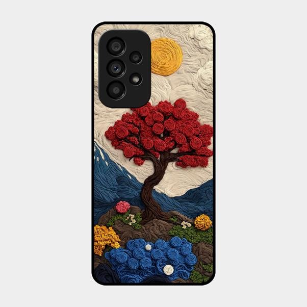 Eternal Nature Tapestry Glass Case For Samsung Galaxy A53 5G