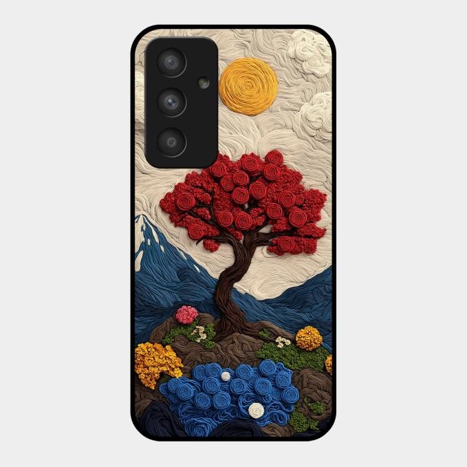 Eternal Nature Tapestry Glass Case For Samsung Galaxy A54 5G