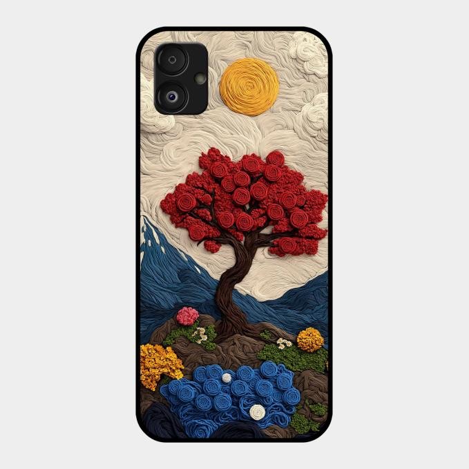 Eternal Nature Tapestry Glass Case For Samsung Galaxy F14 5G
