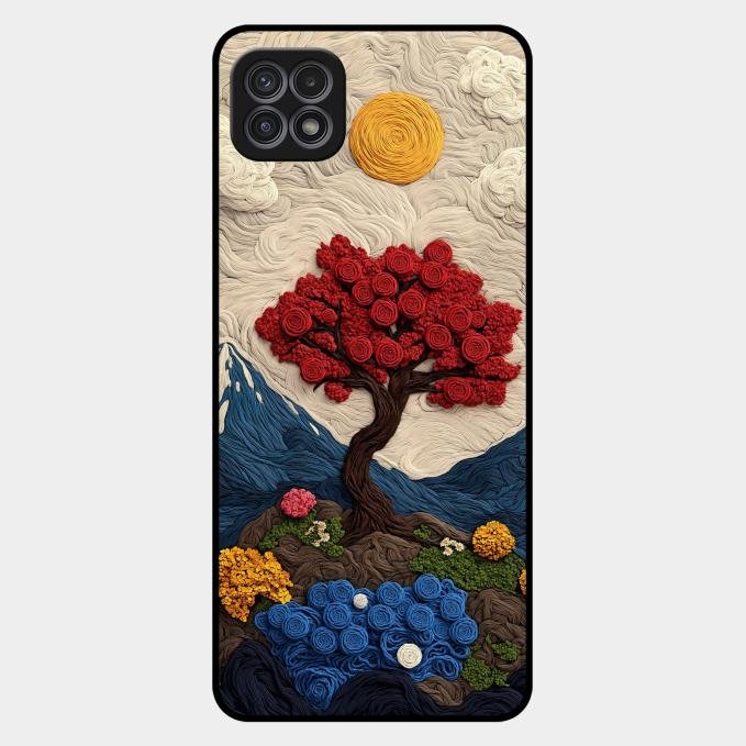Eternal Nature Tapestry Glass Case For Samsung Galaxy F42 5G