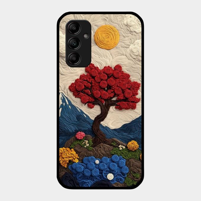 Eternal Nature Tapestry Glass Case For Samsung Galaxy M14 5G
