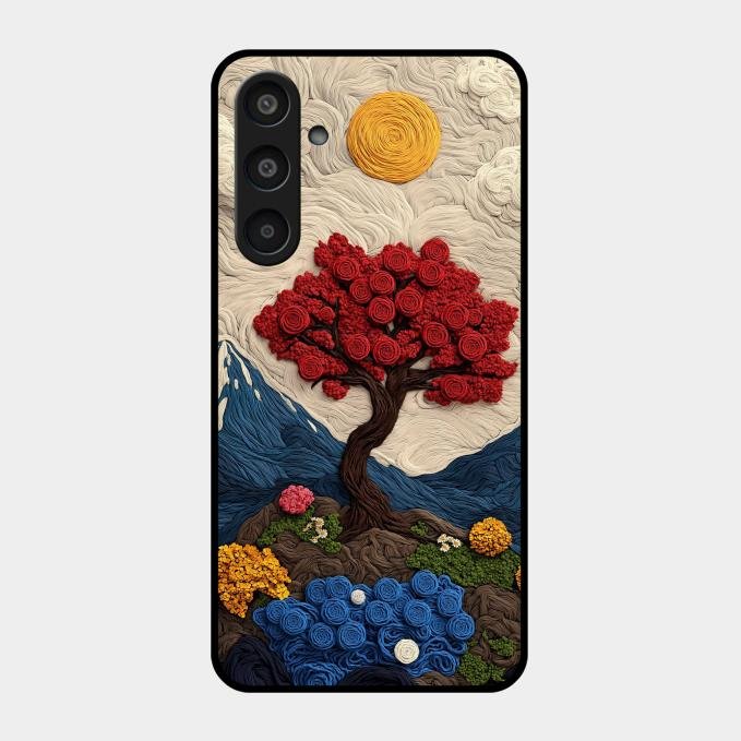 Eternal Nature Tapestry Glass Case For Samsung Galaxy M35 5G