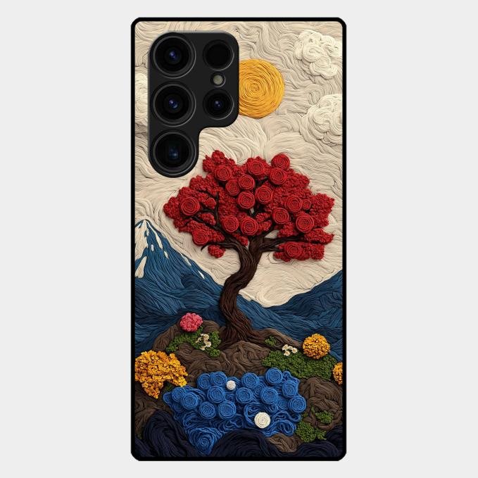 Eternal Nature Tapestry Glass Case For Samsung Galaxy S23 Ultra 5G