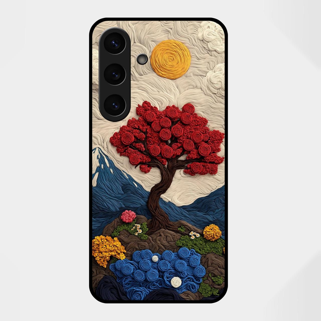 Eternal Nature Tapestry Glass Case For Samsung Galaxy S25 FE 5G