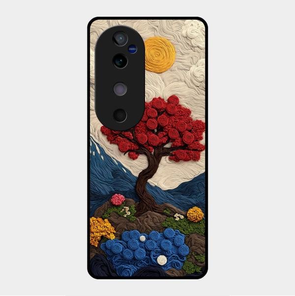 Eternal Nature Tapestry Glass Case For Vivo V40 5G