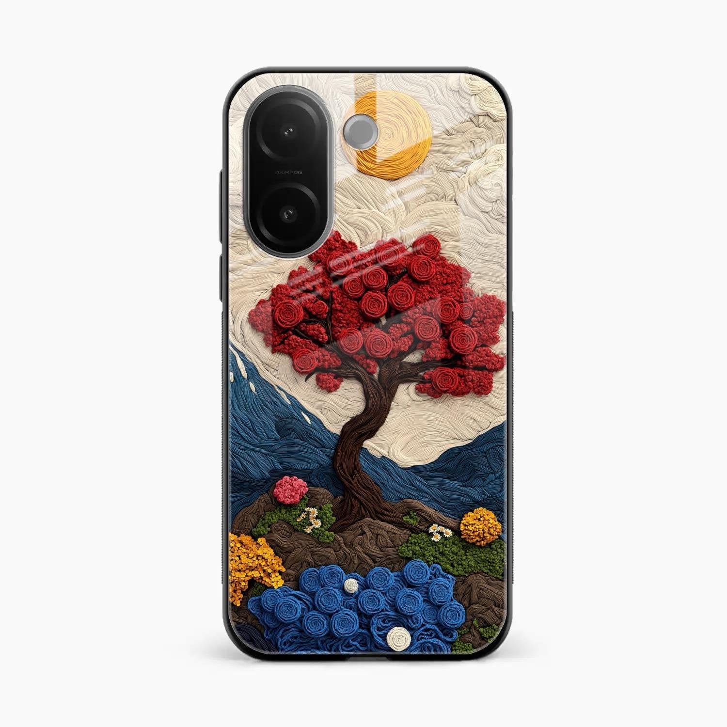 Eternal Nature Tapestry Glass Case For Vivo V60e 5G
