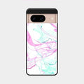 Fashion Marble Texture Glossy Metal Case Cover For Google Pixel 8 5G