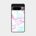 Fashion Marble Texture Glossy Metal Case Cover For Google Pixel 8 Pro 5G