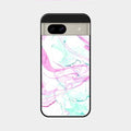 Fashion Marble Texture Glossy Metal Case Cover For Google Pixel 8A 5G