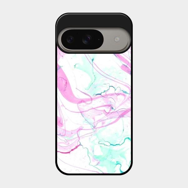 Fashion Marble Texture Glossy Metal Case Cover For Google Pixel 9 5G