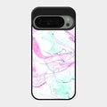 Fashion Marble Texture Glossy Metal Case Cover For Google Pixel 9 Pro 5G