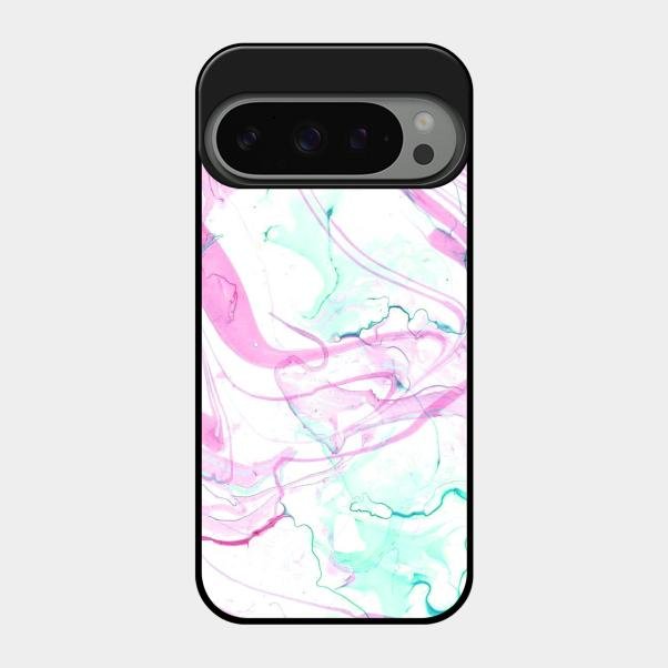 Fashion Marble Texture Glossy Metal Case Cover For Google Pixel 9 Pro 5G