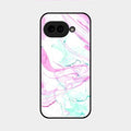 Fashion Marble Texture Glossy Metal Case Cover For Google Pixel 9A 5G