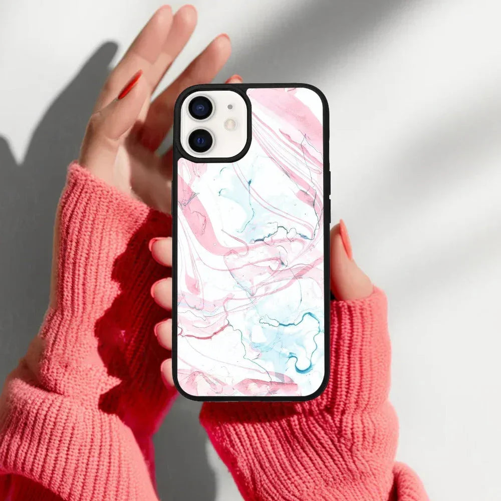 Fashion Marble Texture Glossy Metal Case Cover For iPhone - ShopOnCliQ