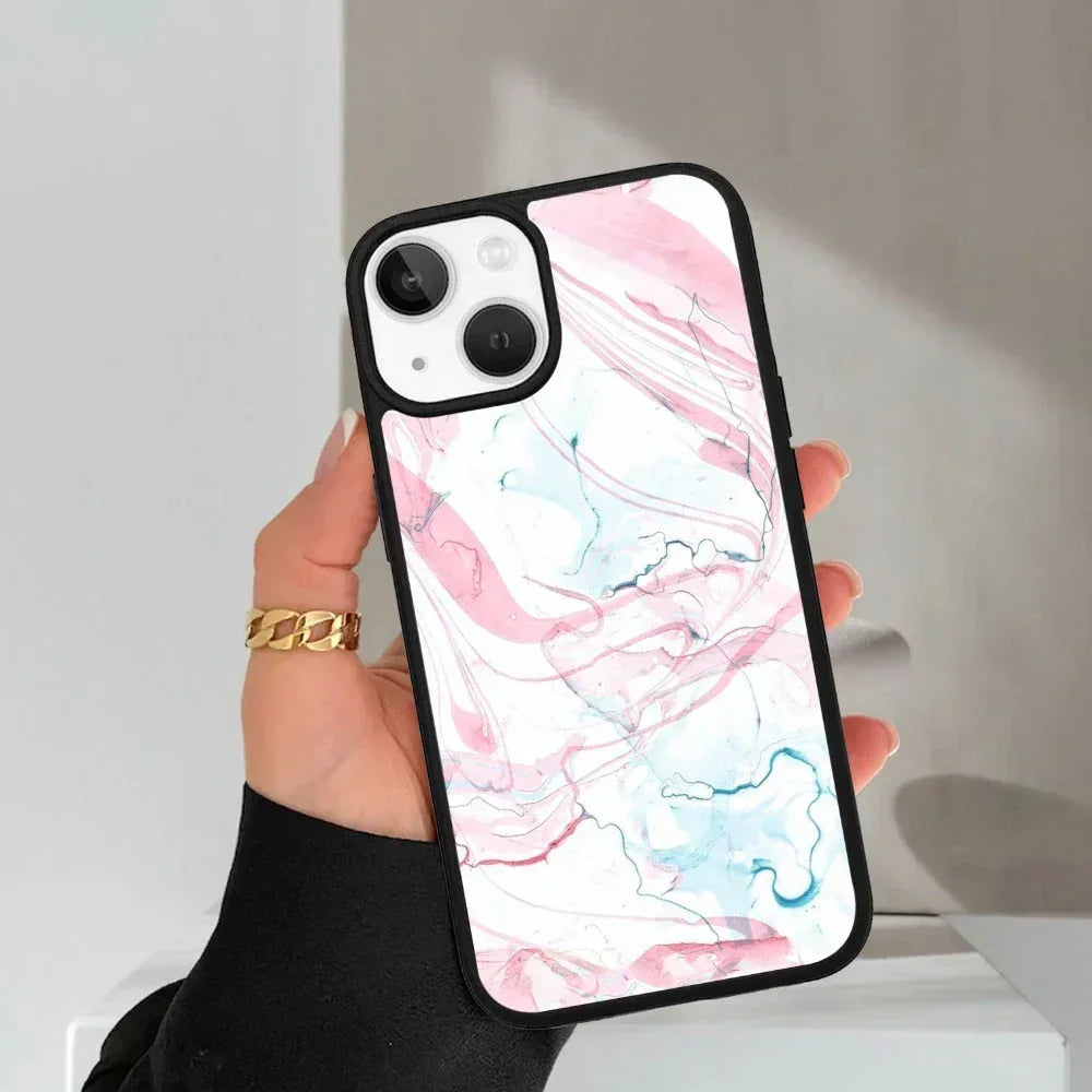 Fashion Marble Texture Glossy Metal Case Cover For iPhone - ShopOnCliQ