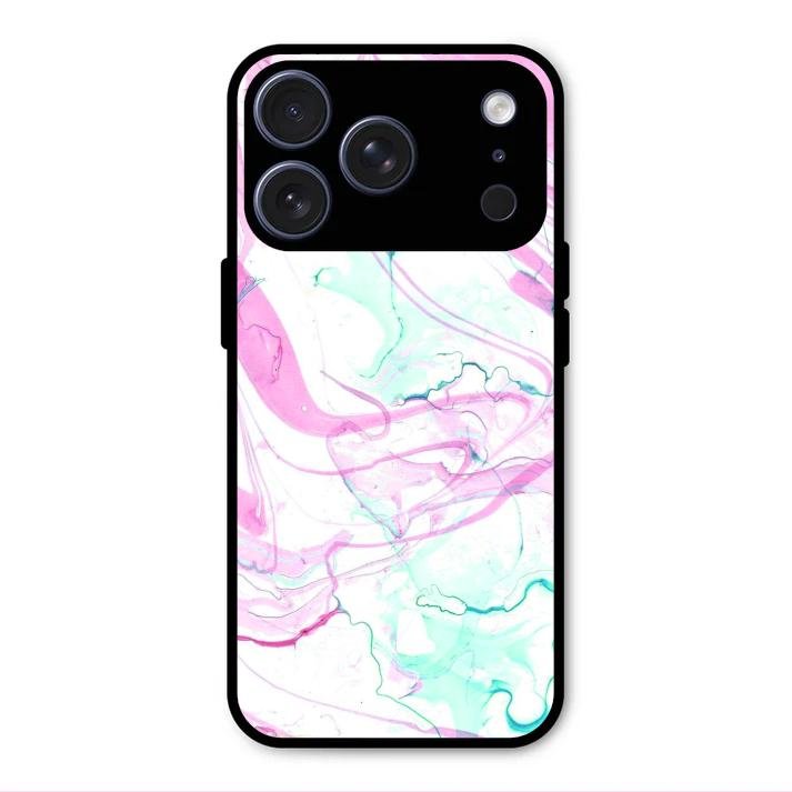 Fashion Marble Texture Glossy Metal Case Cover For iPhone 17 Pro Max