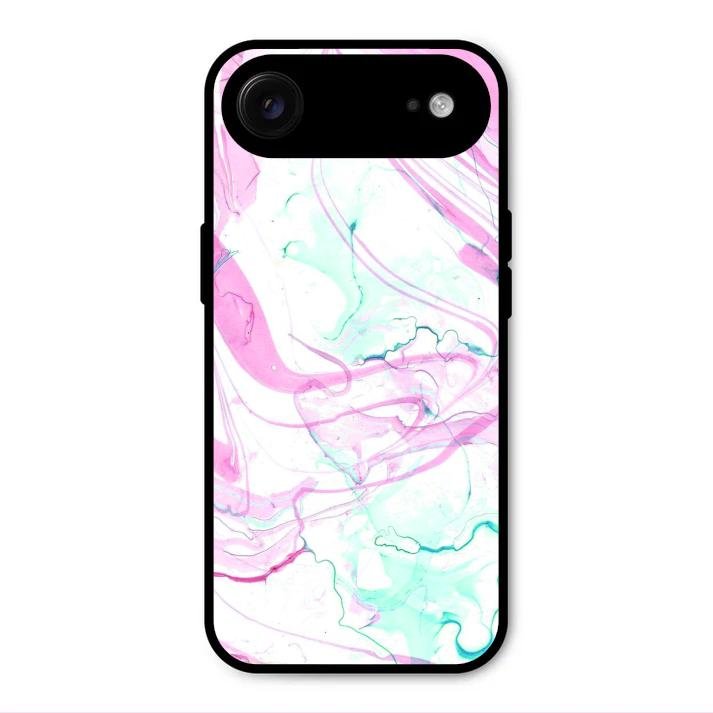 Fashion Marble Texture Glossy Metal Case Cover For iPhone Air