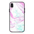 Fashion Marble Texture Glossy Metal Case Cover For iPhone XR