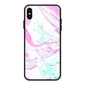 Fashion Marble Texture Glossy Metal Case Cover For iPhone XS Max