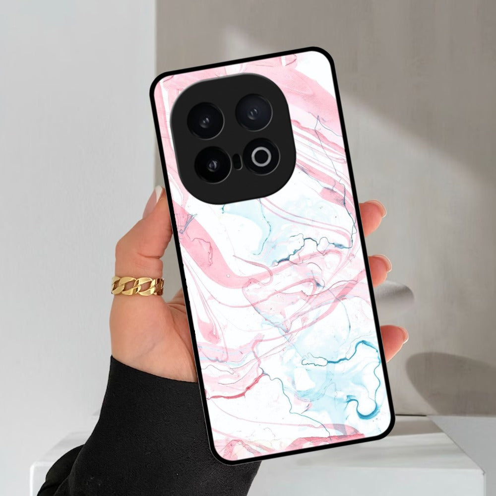 Fashion Marble Texture Glossy Metal Case Cover For Vivo