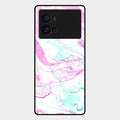 Fashion Marble Texture Glossy Metal Case Cover For Iqoo 9 Pro 5G