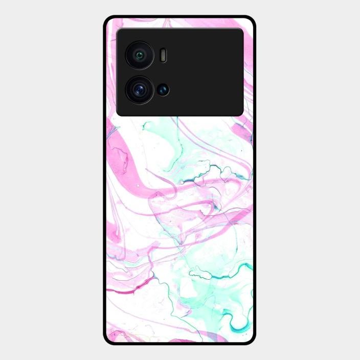 Fashion Marble Texture Glossy Metal Case Cover For Iqoo 9 Pro 5G