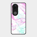 Fashion Marble Texture Glossy Metal Case Cover For Iqoo Z10R