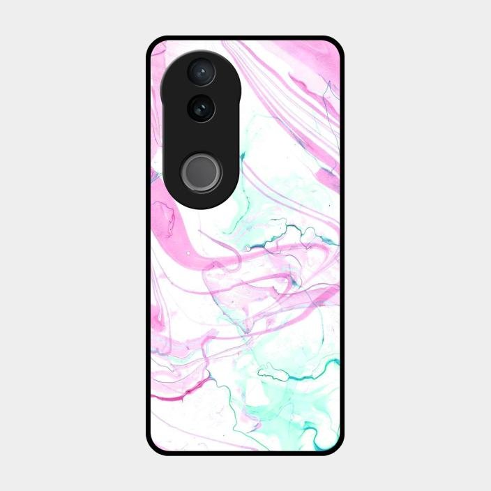Fashion Marble Texture Glossy Metal Case Cover For Iqoo Z10R