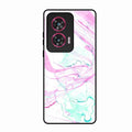 Fashion Marble Texture Glossy Metal Case Cover For Motorola Edge 50 Fusion 5G