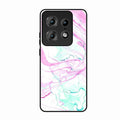 Fashion Marble Texture Glossy Metal Case Cover For Motorola Edge 50 Pro