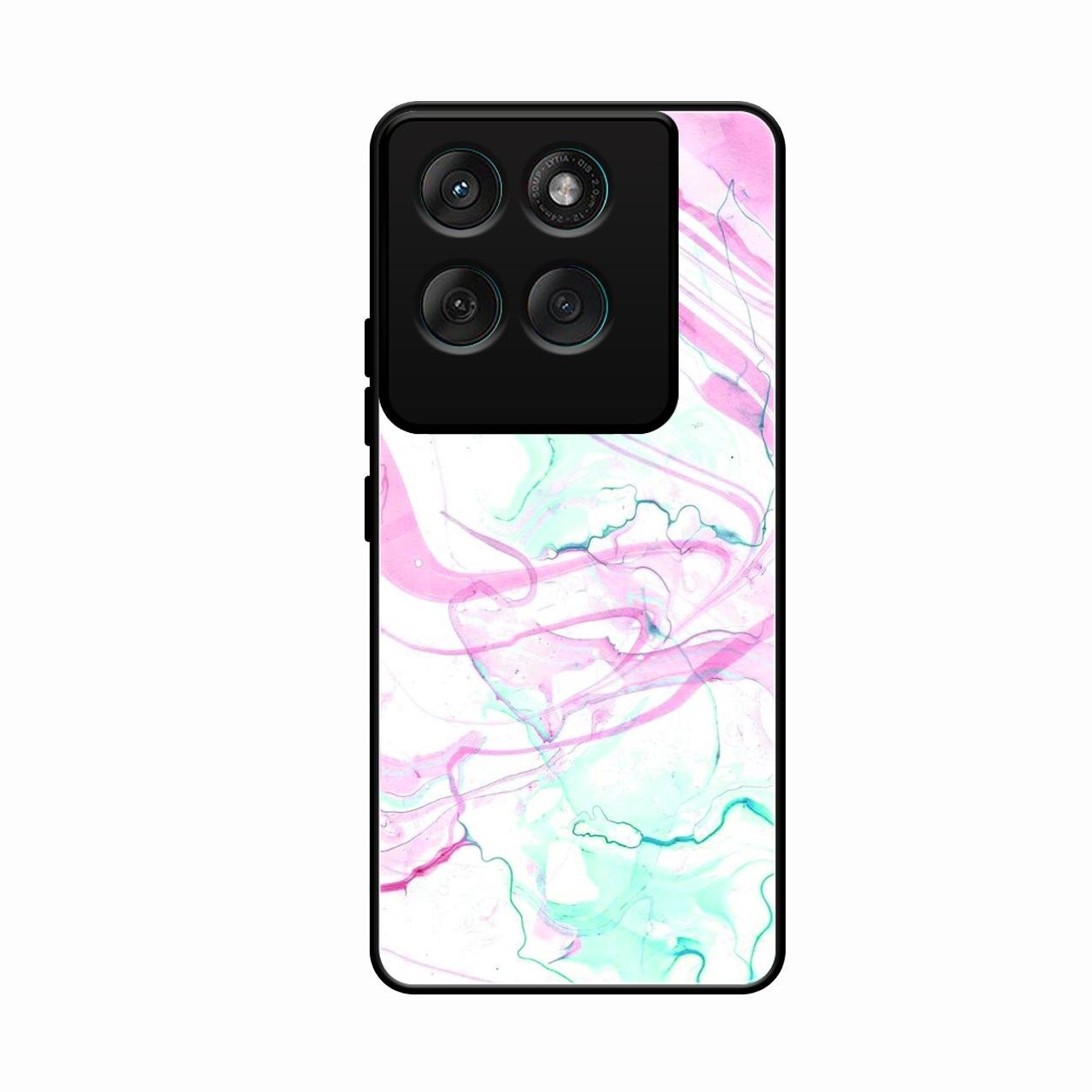 Fashion Marble Texture Glossy Metal Case Cover For Motorola Edge 60 Pro 5G