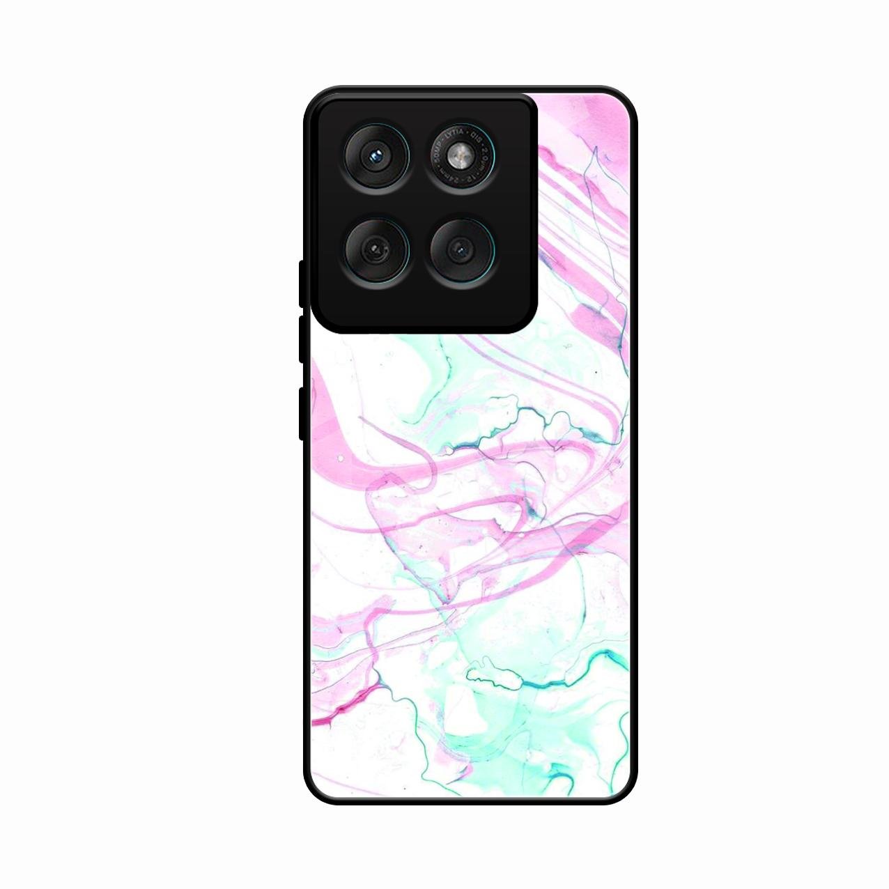 Fashion Marble Texture Glossy Metal Case Cover For Motorola Edge 60 Stylus 5G