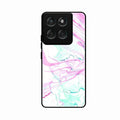 Fashion Marble Texture Glossy Metal Case Cover For Motorola G57 Power 5G