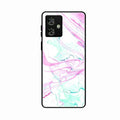 Fashion Marble Texture Glossy Metal Case Cover For Motorola G64 5G