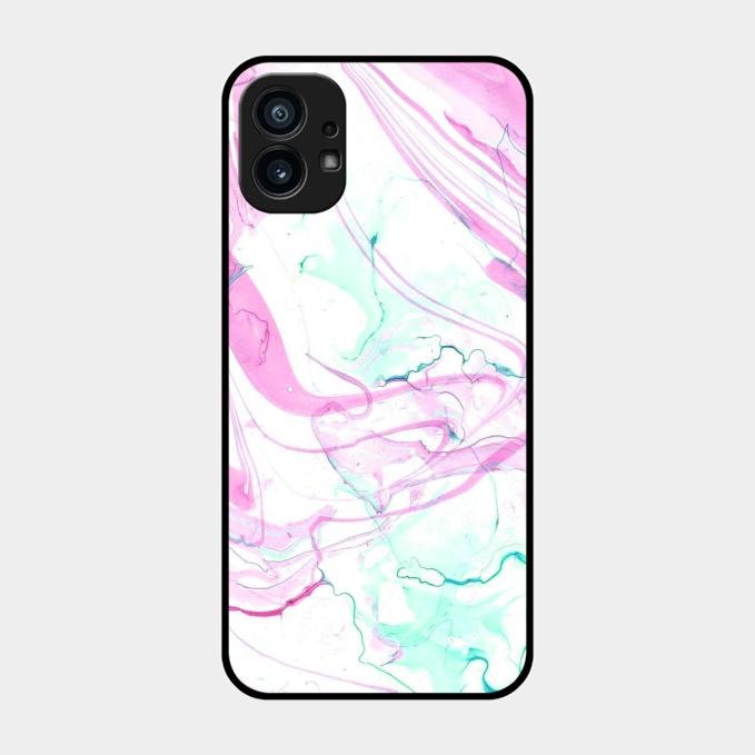 Fashion Marble Texture Glossy Metal Case Cover For Nothing Phone 1