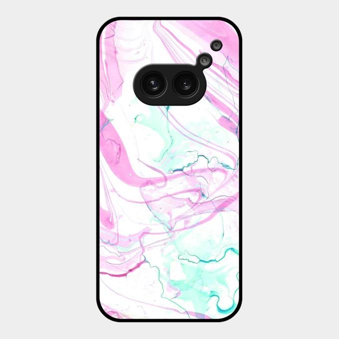 Fashion Marble Texture Glossy Metal Case Cover For Nothing Phone 2A 5G