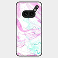 Fashion Marble Texture Glossy Metal Case Cover For Nothing Phone 2A Plus