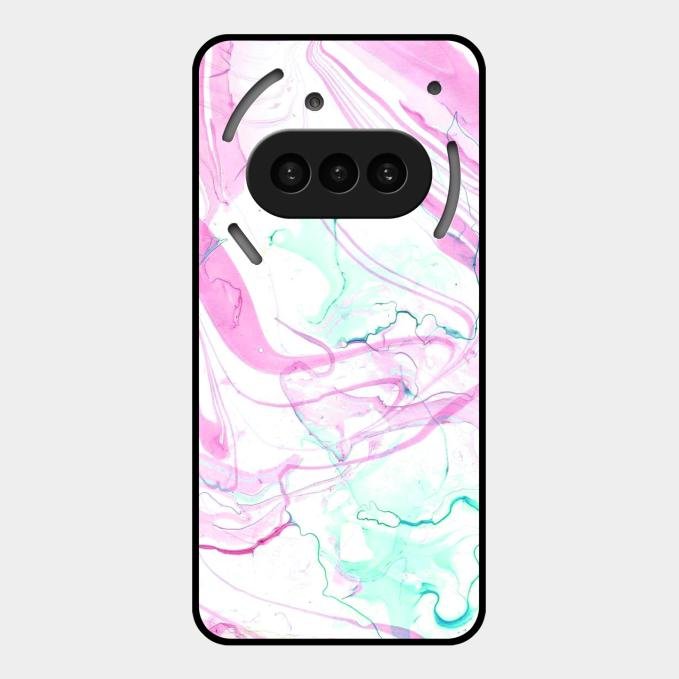 Fashion Marble Texture Glossy Metal Case Cover For Nothing Phone 3A 5G