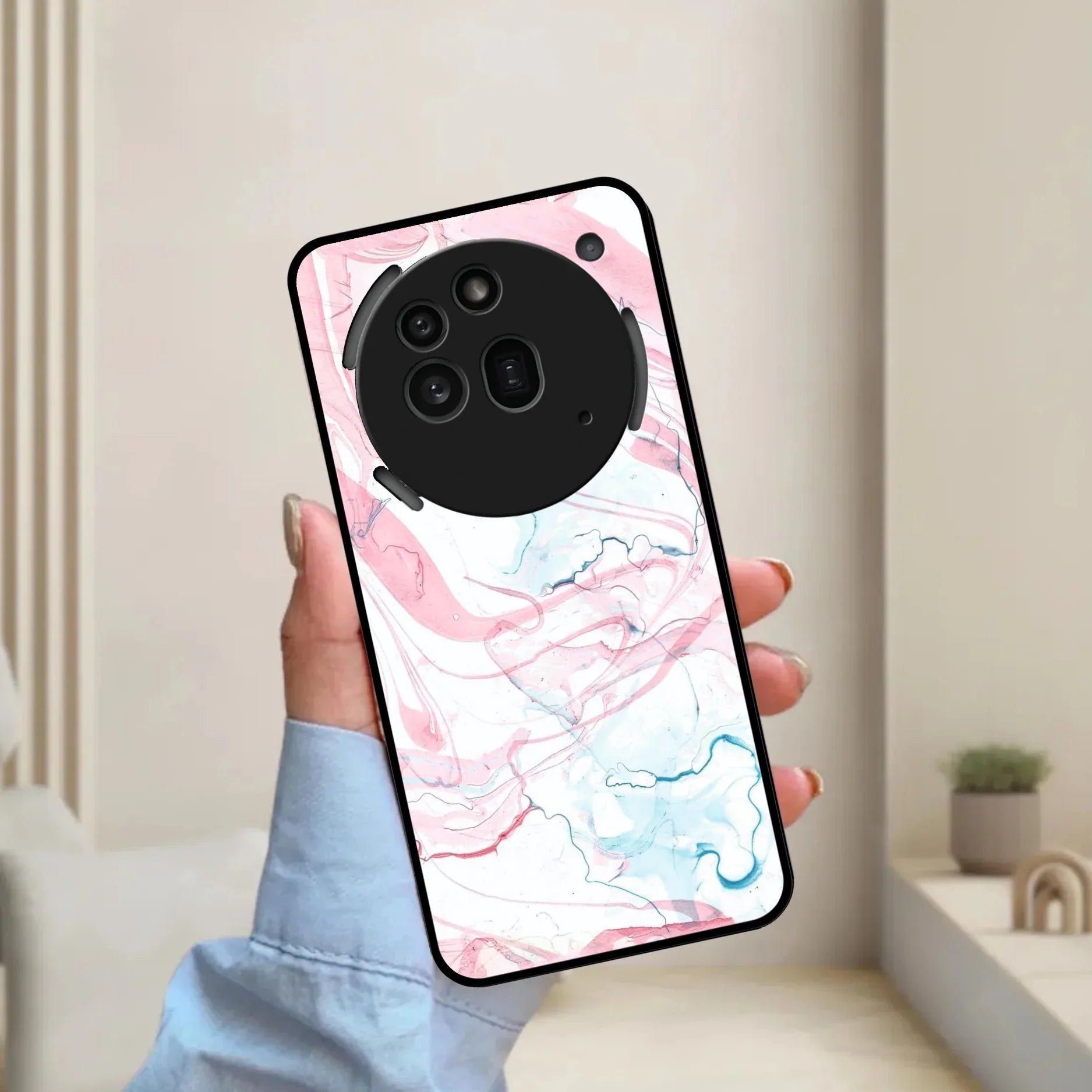 Fashion Marble Texture Glossy Metal Case Cover For Nothing - ShopOnCliQ