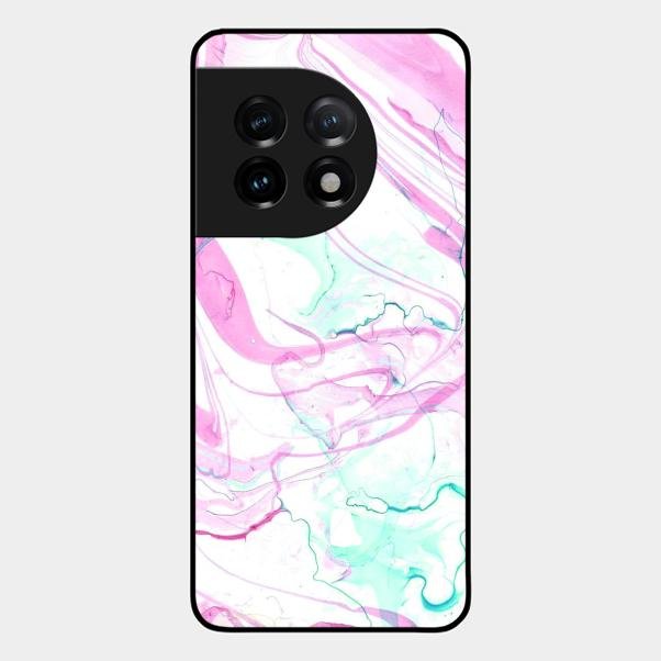 Fashion Marble Texture Glossy Metal Case Cover For Oneplus 11 5G