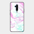 Fashion Marble Texture Glossy Metal Case Cover For Oneplus 7T Pro